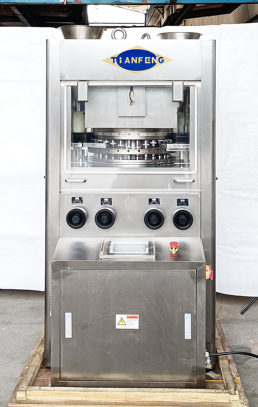 Máquina automática de compressão de comprimidos farmacêuticos tipo rotativo 5,5 KW