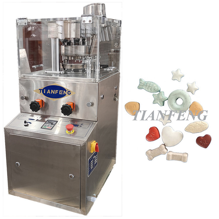Máquina automática de prensagem rotativa de comprimidos para produção de açúcar de sal de lote médio