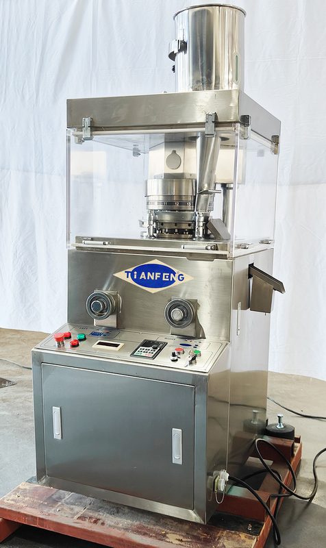 Máquina de fabricação de pílulas rotativa automática de alta velocidade com molde de punção de forma irregular