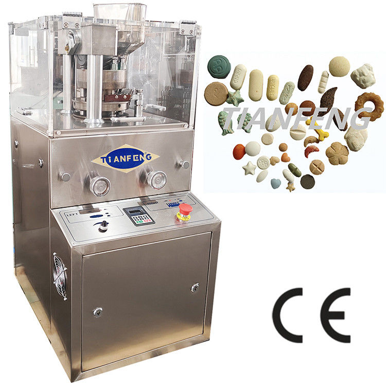 ZP5 Rotary Tablet Press Machine 2.2KW Potência 900x800x1800mm Para processo de fabricação farmacêutica