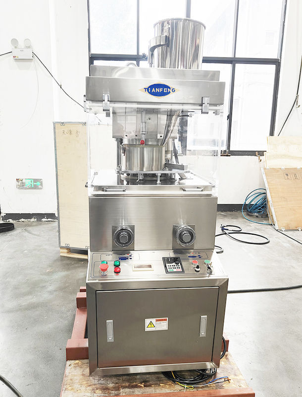 Máquina de prensa rotativa de comprimidos a pó 380V rápida e precisa ZPW15D ZPW17D para fabricação de comprimidos de grande porte