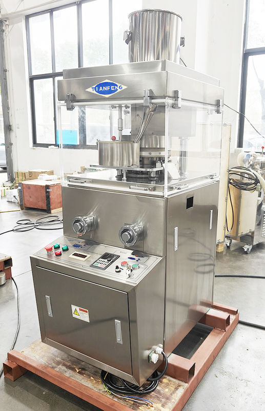 Máquina de prensa rotativa de comprimidos a pó 380V rápida e precisa ZPW15D ZPW17D para fabricação de comprimidos de grande porte