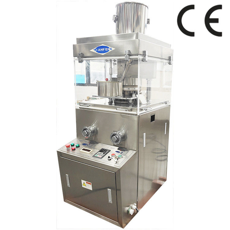 Velocidade máxima da torre 20-37RPM Prensa rotativa para produção de comprimidos Diâmetro máximo da pílula 25mm