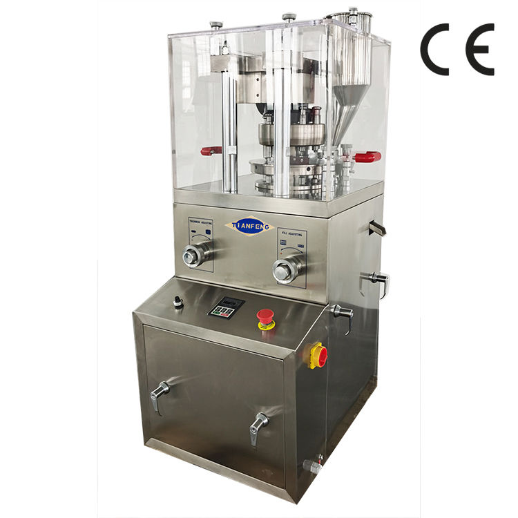 Prensa de comprimidos industrial com motor de 2,2 KW para espessura máxima de comprimido de 6 mm e comprimidos