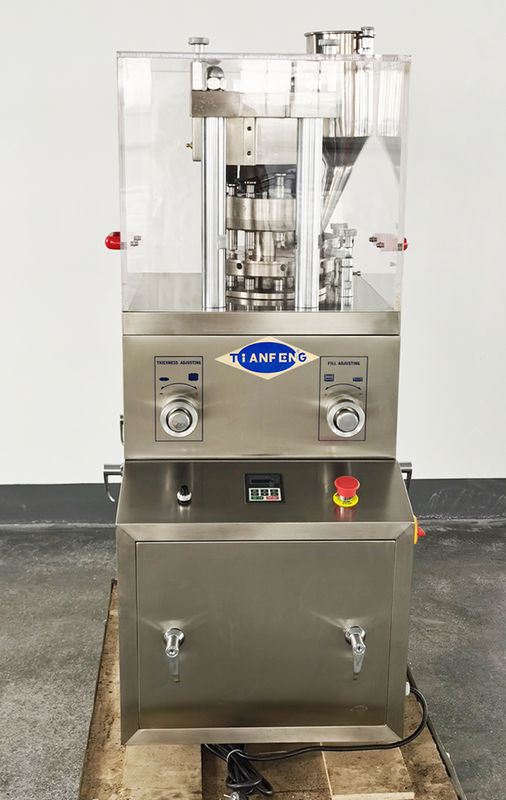 Prensa de comprimidos industrial com motor de 2,2 KW para espessura máxima de comprimido de 6 mm e comprimidos