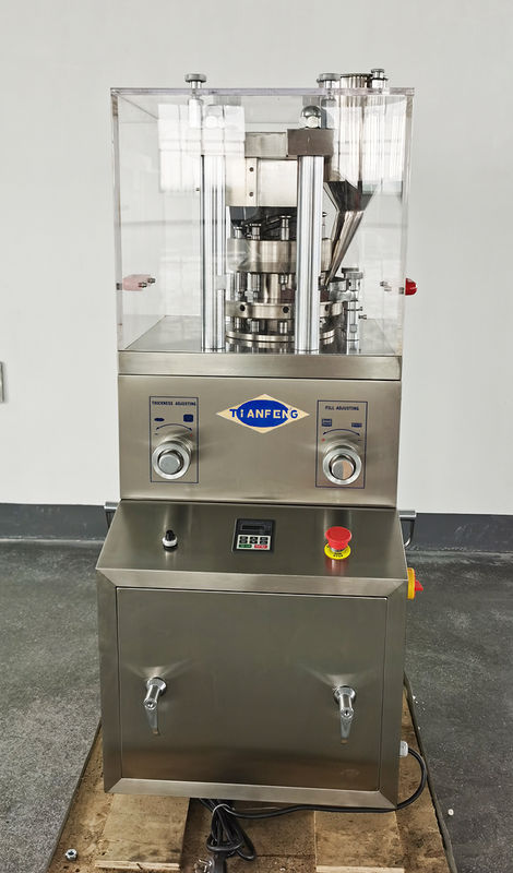 Máquina de compressão de comprimidos personalizável com 9 dies e capacidade de produção máxima de 12600 480 × 635 × 1100 mm