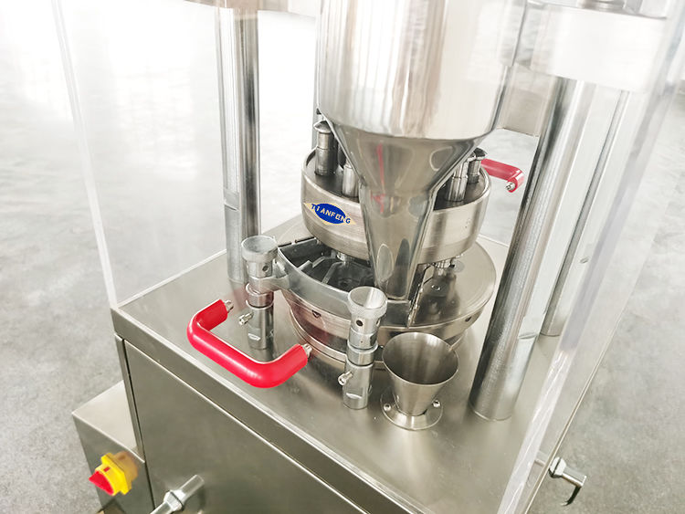 Máquina de compressão de comprimidos personalizável com 9 dies e capacidade de produção máxima de 12600 480 × 635 × 1100 mm