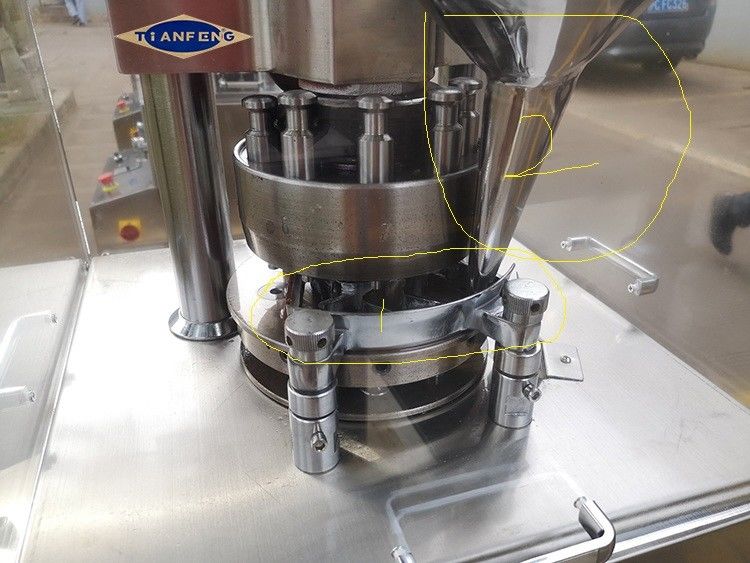 ZP5 ZP7 ZP9 Máquina de compressão de comprimidos rotativos para indústrias químicas alimentares 60kN Pressão