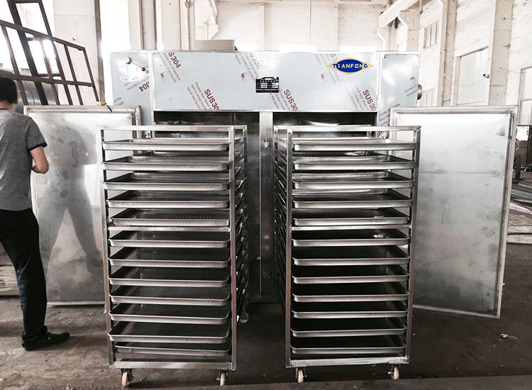 100kg o grupo 48 chapeia 15KW o ar de circulação morno Oven For Bean Sea Food