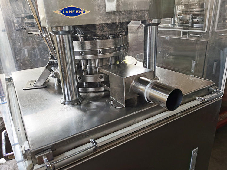 Máquina de fabricação de pílulas rotativa automática de alta velocidade com molde de punção de forma irregular