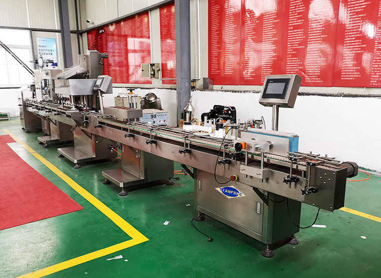 cápsula da tabuleta do comprimido que conta a linha de produção de empacotamento de engarrafamento 40-120 garrafas do enlace pelo minuto