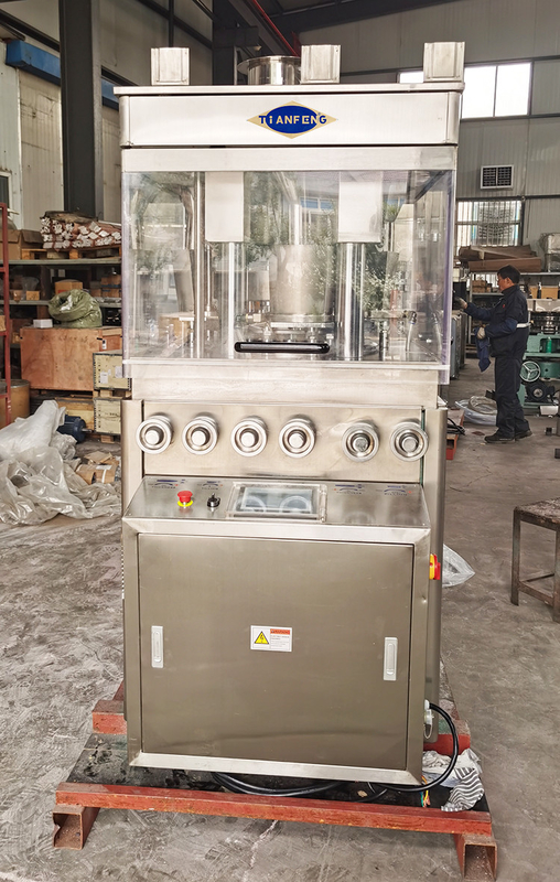 Máquina elétrica da compressão da tabuleta com alimentador ZPW23 da força para três comprimidos da camada