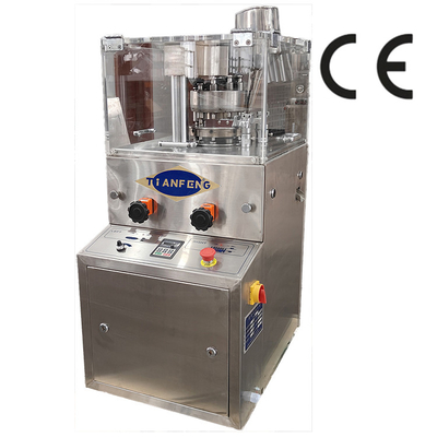 Máquina de compressão de comprimidos rotativos de aço inoxidável com espessura máxima de comprimidos de 6 mm